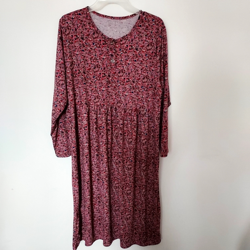 Zeemma Easy Wear Ditsy Daisy Maxi Dress Cottagecore Relaxed Peasant Lagenlook